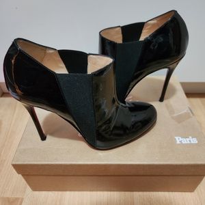 Christian Louboutin Heeled Patent Booties SZ 37.5